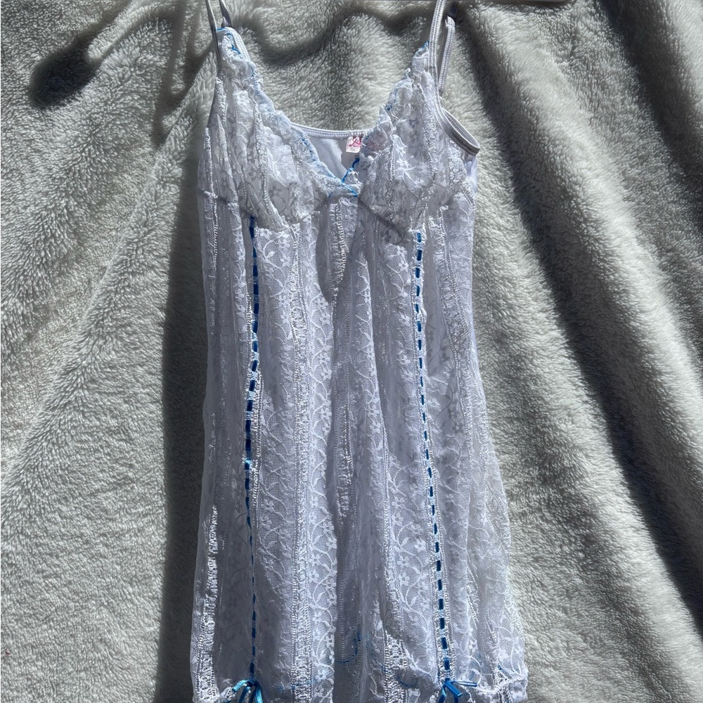 Dreamgirl White Lace Chemise Intimates Sleepwear